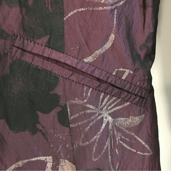 Tuzzi blazer. Plum with black and grey/silver floral. Size 8. - Picture 7 of 7